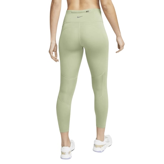 Mallas Para Correr Nike Dri-fit 7/8 De Tiro Medio En Verde Petróleo - Image 2