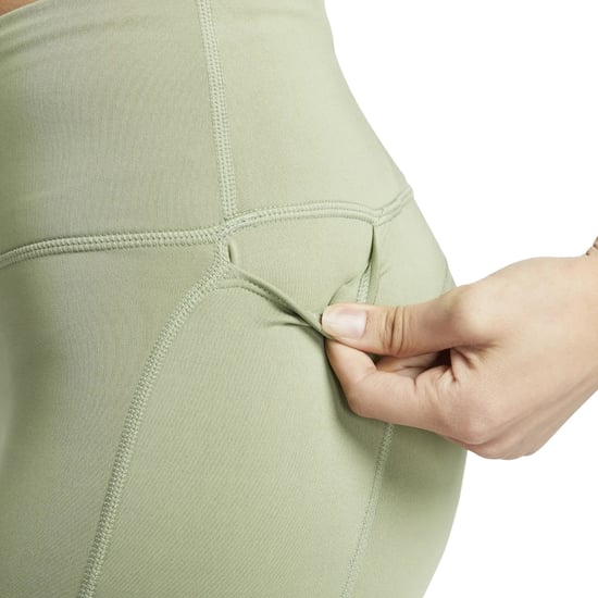 Mallas Para Correr Nike Dri-fit 7/8 De Tiro Medio En Verde Petróleo - Image 3