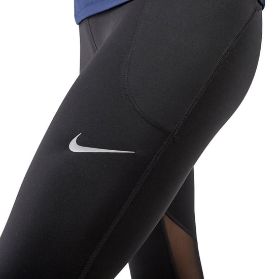 Mallas Nike Fast Crop Running 7/8 De Longitud Media Negras - Image 4
