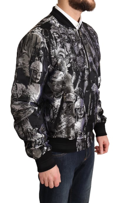 Chaqueta Bomber de Estampado Barroco - Image 2