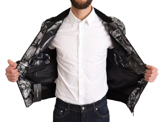Chaqueta Bomber de Estampado Barroco - Image 5