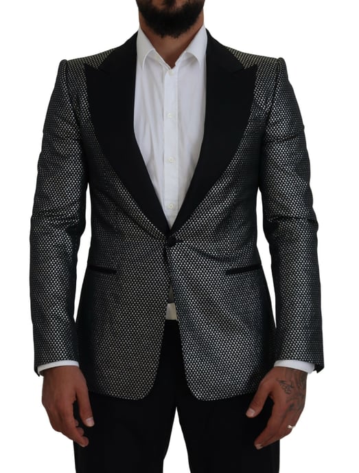 Chaqueta de traje texturizada - Image 1