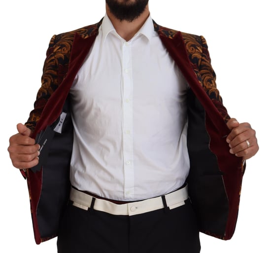 Blazer de Terciopelo con Estampado Barroco Modelo Kos2113 - Image 6