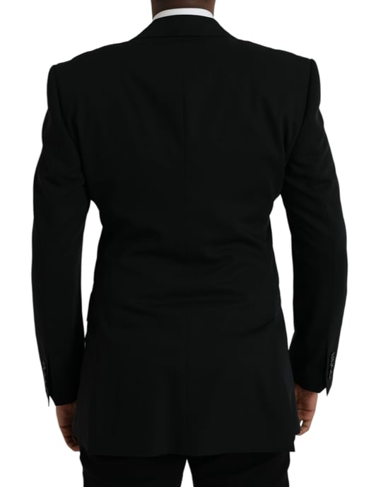 Blazer Clásico Ajuste Sólido Negro - Image 3