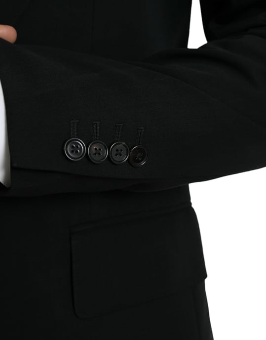 Blazer Clásico Ajuste Sólido Negro - Image 5