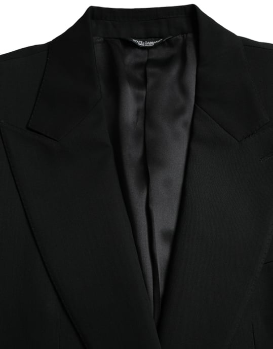 Blazer Clásico Ajuste Sólido Negro - Image 6