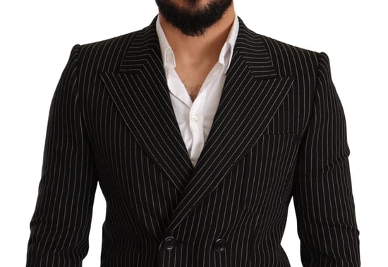 Blazer de Rayas Verticales Doble Pecho - Image 4