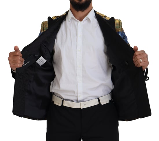 Blazer de brocado floral de doble botonadura - Image 6
