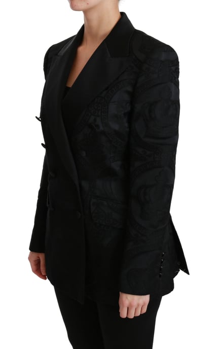 Blazer Doble Botonadura con Relieve de Paisley - Image 3
