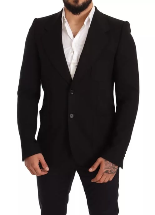 Blazer Clásico Ajustado Negro - Image 4