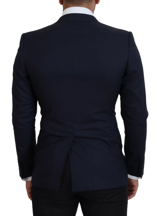 Traje de Corte Clásico Sólido en Marino - Image 3