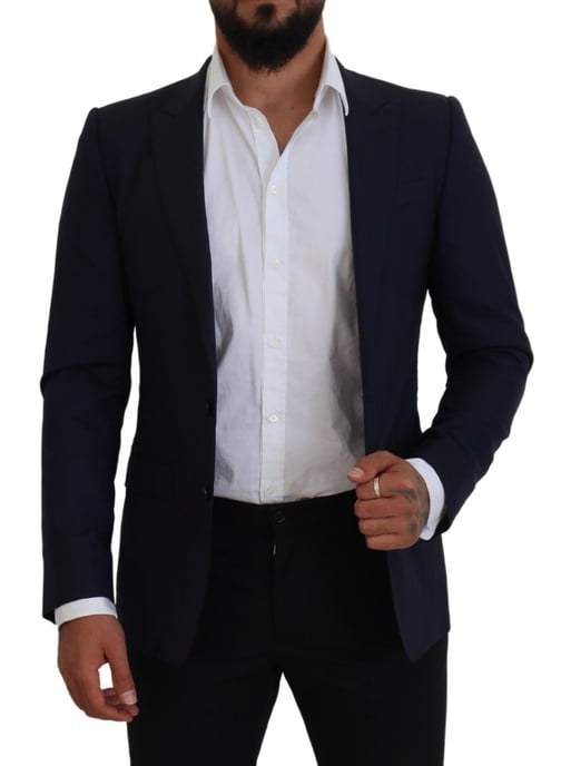 Traje de Corte Clásico Sólido en Marino - Image 6