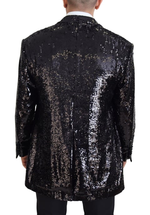 Blazer de Lentejuelas con Cuello Dálmata - Image 3
