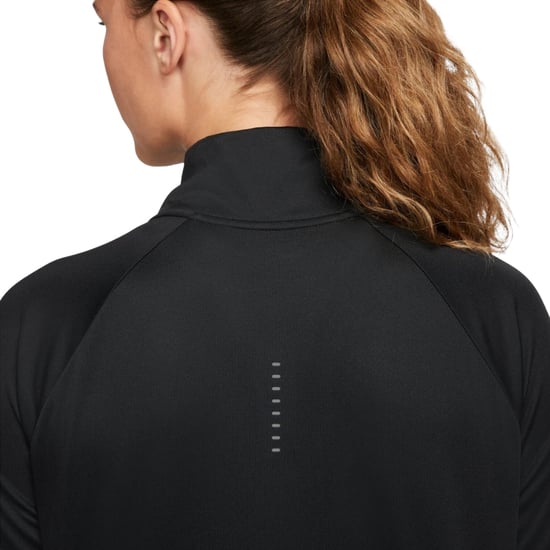 Camiseta De Manga Larga Nike Dri-fit Swoosh Para Correr, Color Negro - Image 3