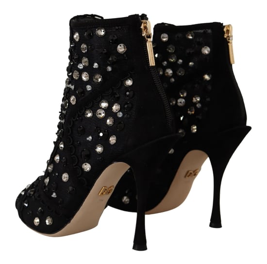 Botines de tobillo con punta abierta y adornos - Image 4