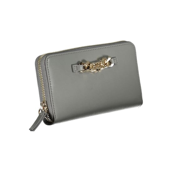 Cartera con cremallera en forma de cadena Gris - Image 3