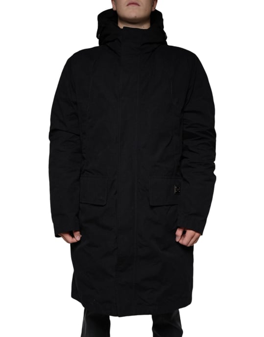 Parka con capucha de corte largo - Image 2