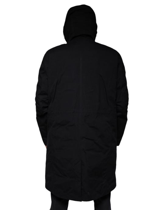 Parka con capucha de corte largo - Image 4