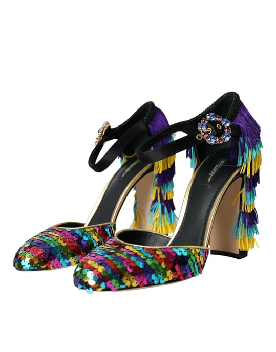 Tacones con Flecos de Lentejuelas - Image 3