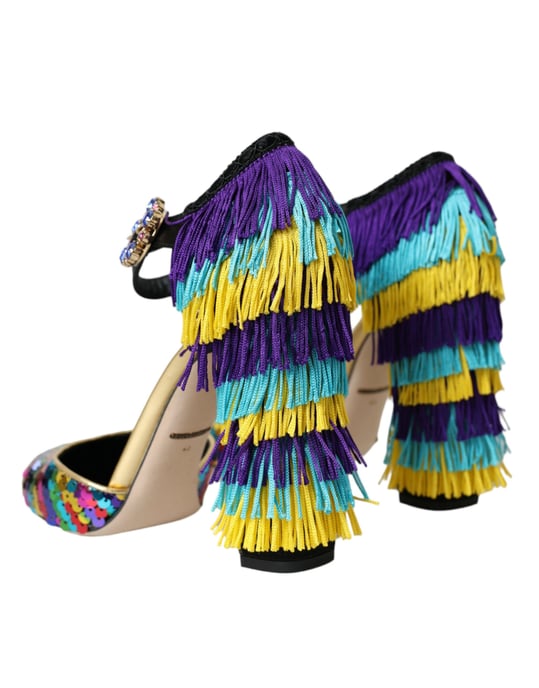 Tacones con Flecos de Lentejuelas - Image 4