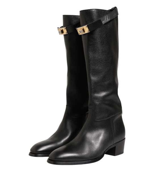 Botas de Cuero hasta la Rodilla con Tacón Alto - Image 4
