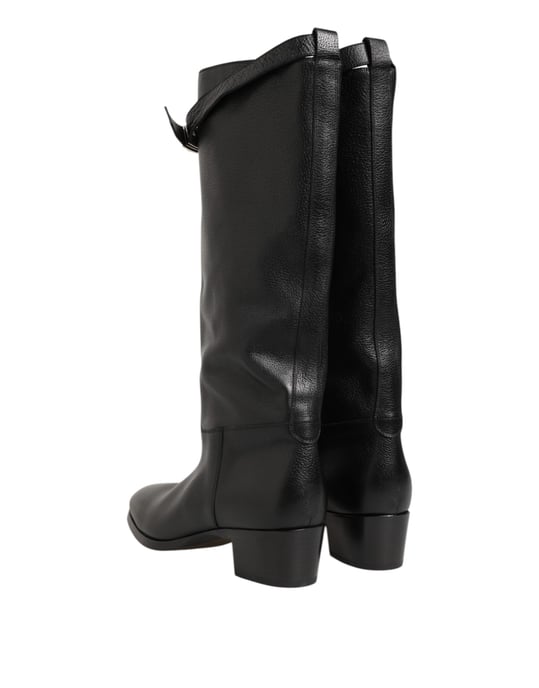 Botas de Cuero hasta la Rodilla con Tacón Alto - Image 5