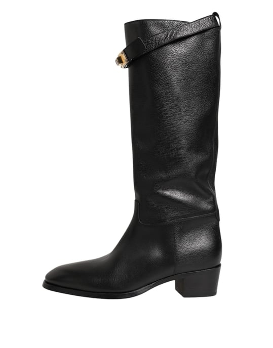 Botas de Cuero hasta la Rodilla con Tacón Alto - Image 6