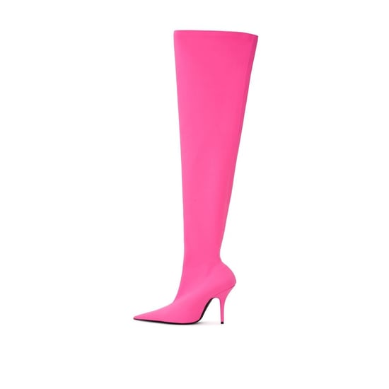 Botas de tacón aguja rosa Knife Stretch - Image 3