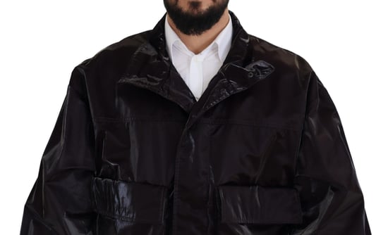 Chaqueta bomber burdeos brillante - Image 3