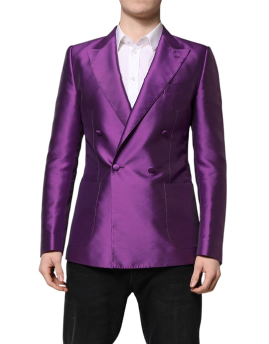 Blazer de Seda Doble Botonadura - Image 2