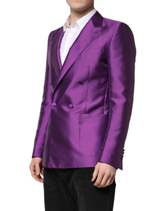 Blazer de Seda Doble Botonadura - Image 3