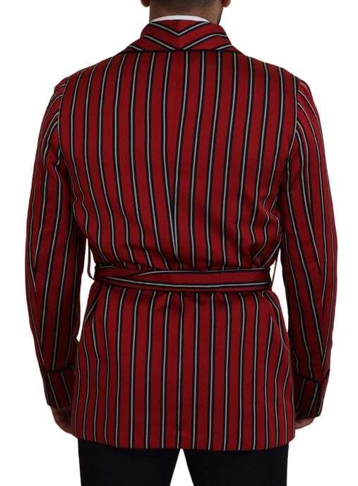 Blazer de solapa con rayas - Image 3