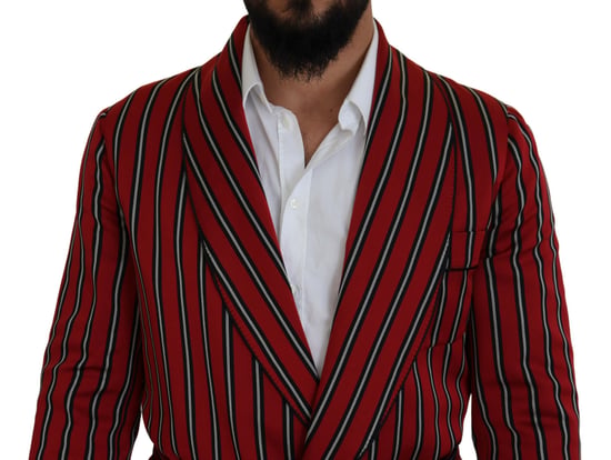 Blazer de solapa con rayas - Image 4