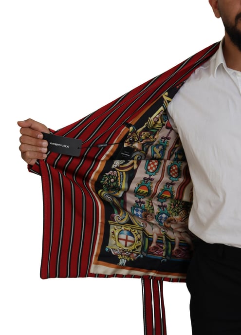 Blazer de solapa con rayas - Image 6