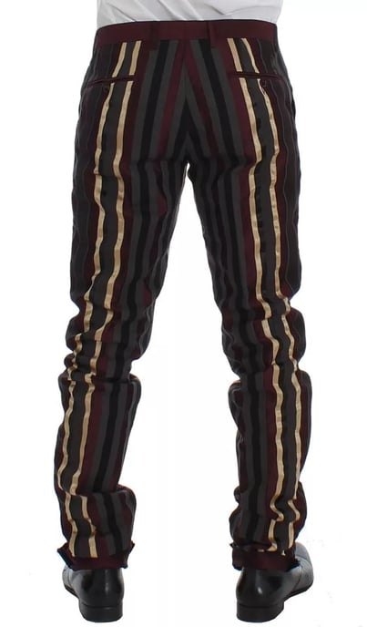 Blazer de doble botonadura a rayas multicolor - Image 5