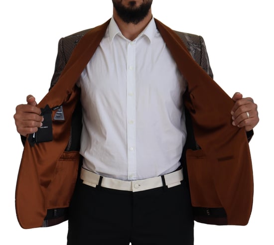 Blazer Marrón con Estampado de Monos - Image 6