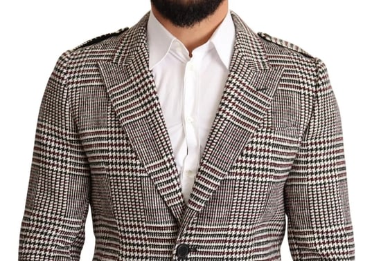 Abrigo de lana Glen Plaid de manga larga - Image 6