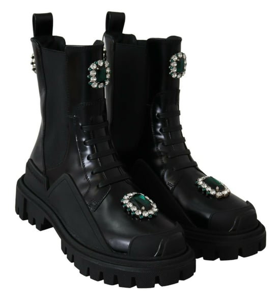 Botas con cordones adornadas con cristales - Image 2