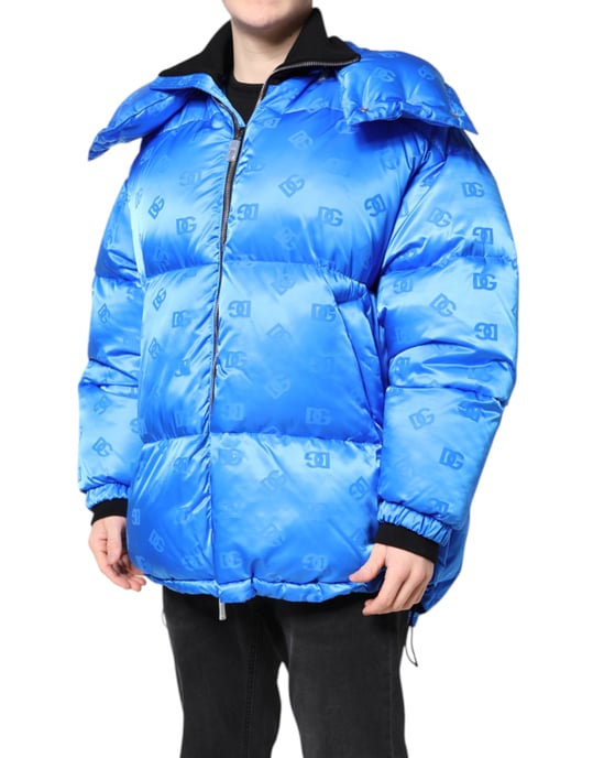 Chaqueta Puffer con estampado de logotipos en todo el tejido - Image 3