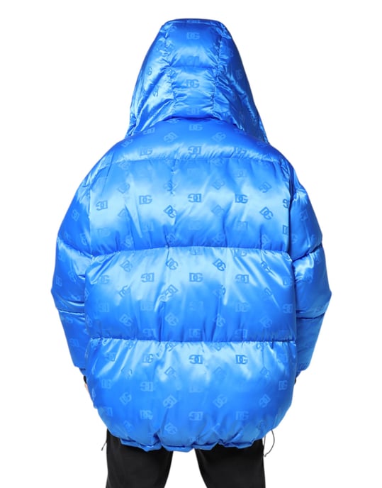 Chaqueta Puffer con estampado de logotipos en todo el tejido - Image 4