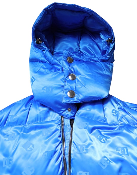 Chaqueta Puffer con estampado de logotipos en todo el tejido - Image 5