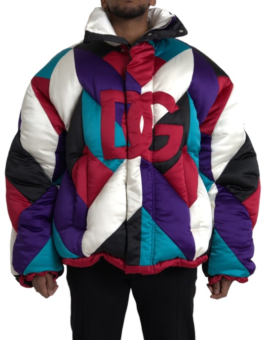 Chaqueta Puffer Geométrica - Image 1