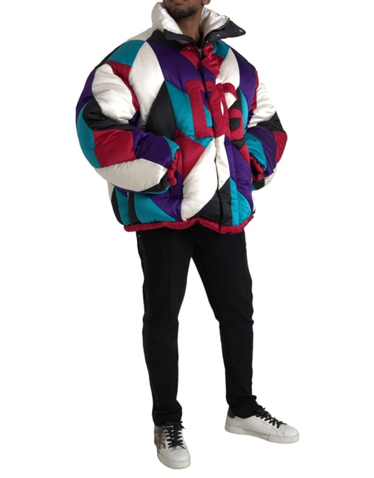 Chaqueta Puffer Geométrica - Image 2
