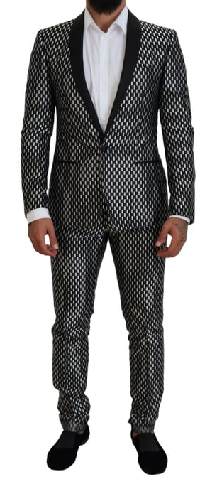Traje Slimfit con Patrón Geométrico - Image 1