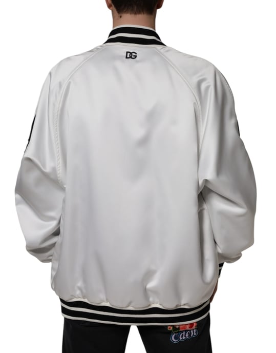 Chaqueta Bomber de Satén Dg Varsity - Image 4