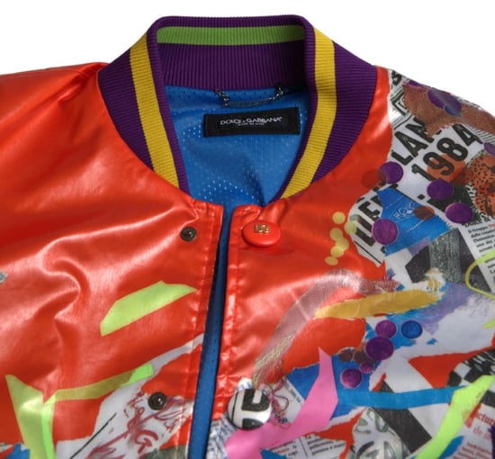 Chaqueta Bomber de Satén Impresa - Image 4
