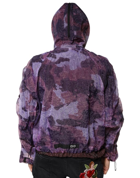 Chaqueta Shell Impresa en Camuflaje Púrpura - Image 4