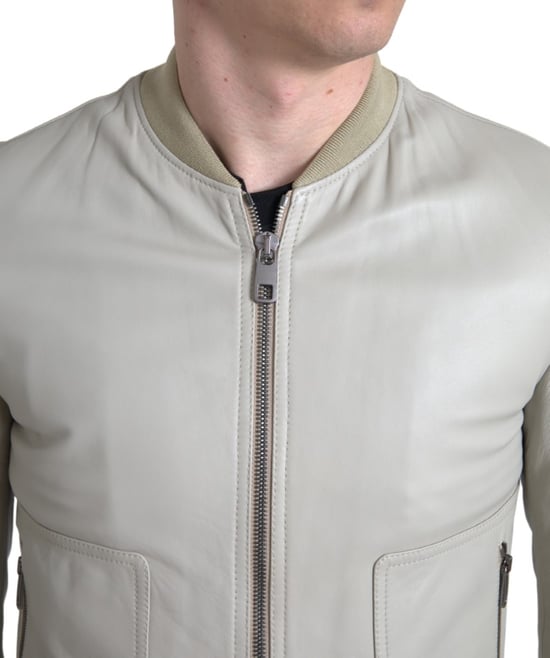 Chaqueta Bomber de Cuero G9lm5t - Image 3