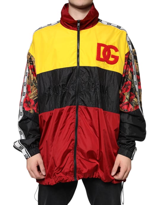 Chaqueta de pista estilo bicolor - Image 1