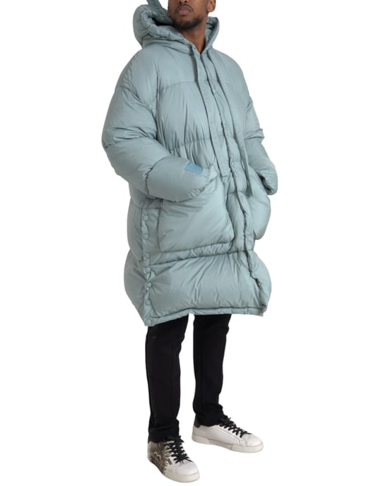 Chaqueta acolchada con capucha oversized - Image 2